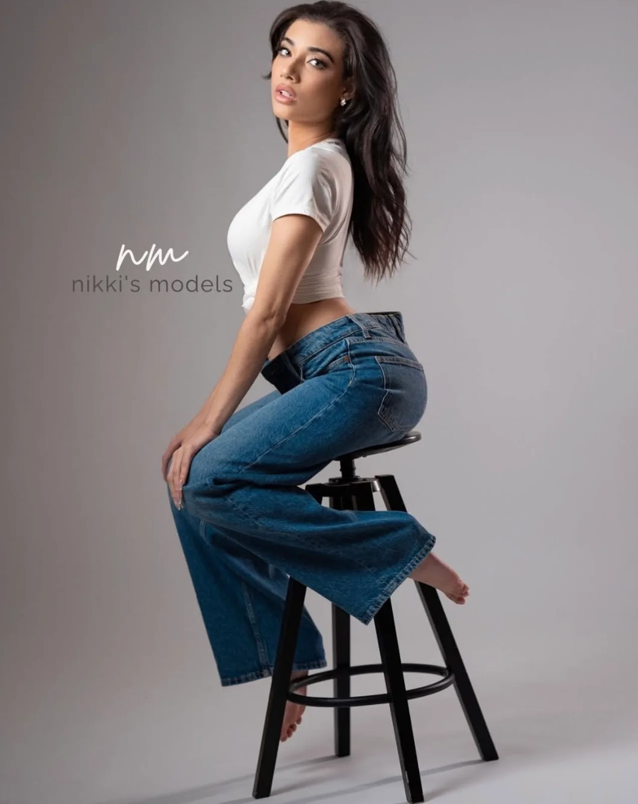 Nikki's Models talent in a studio portrait